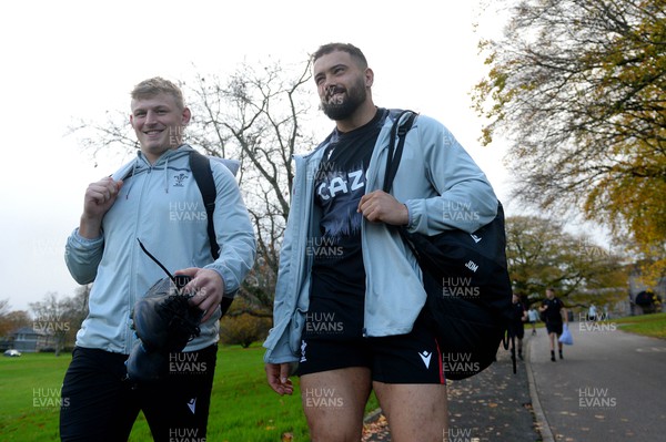 151122 - Wales Rugby Training - Jac Morgan and Josh MacLeod during training