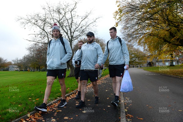 151122 - Wales Rugby Training - Justin Tipuric, Nicky Smith and Adam Beard during training