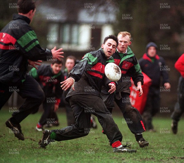 160295 - Wales Rugby Training - Nigel Davies during training