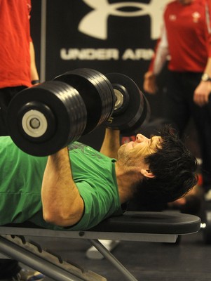 16.03.10 - Wales Rugby Training - Mike Phillips in action during training. 