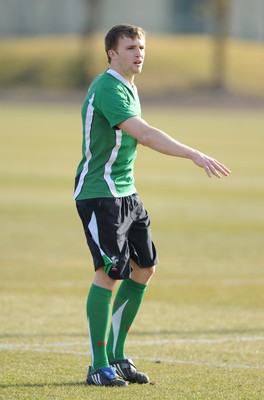 16.03.10 - Wales Rugby Training - Tom Prydie in action during training. 