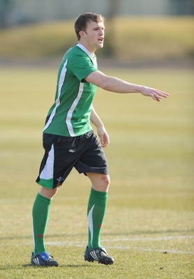 16.03.10 - Wales Rugby Training - Tom Prydie in action during training. 