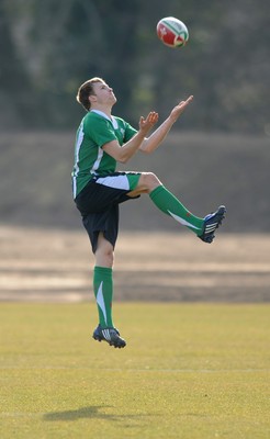 16.03.10 - Wales Rugby Training - Tom Prydie in action during training. 