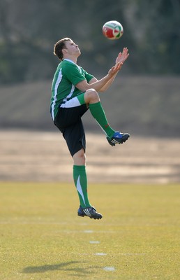 16.03.10 - Wales Rugby Training - Tom Prydie in action during training. 
