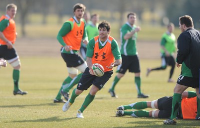 16.03.10 - Wales Rugby Training - Mike Phillips in action during training. 