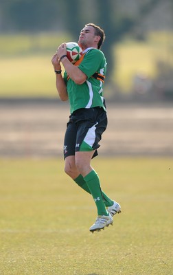 16.03.10 - Wales Rugby Training - Lee Byrne in action during training. 