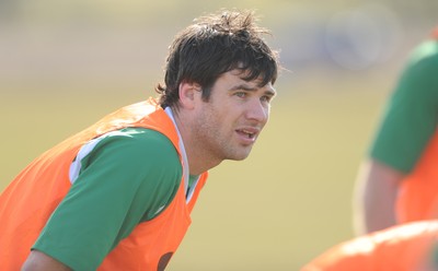 16.03.10 - Wales Rugby Training - Mike Phillips in action during training. 