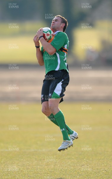 16.03.10 - Wales Rugby Training - Lee Byrne in action during training. 