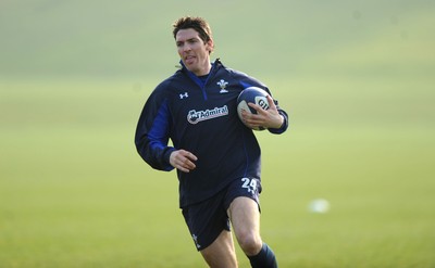 16.03.11 - Wales Rugby Training - James Hook during training. 