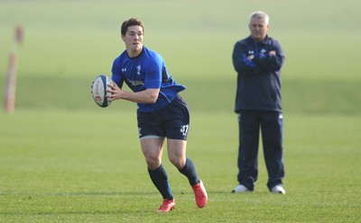 16.03.11 - Wales Rugby Training - George North during training. 