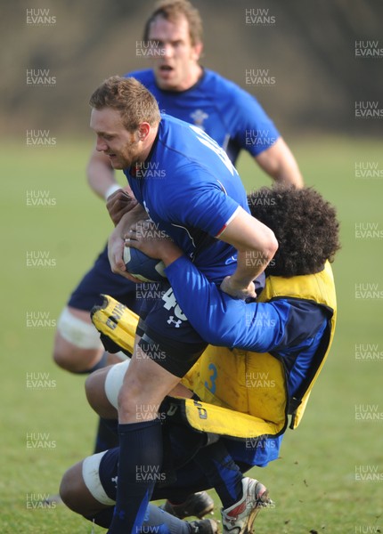 16.03.11 - Wales Rugby Training - Morgan Stoddart during training. 