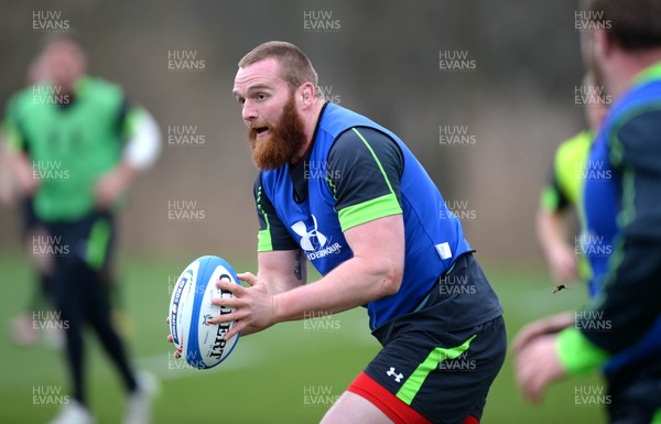 160315 - Wales Rugby Training -Jake Ball during training