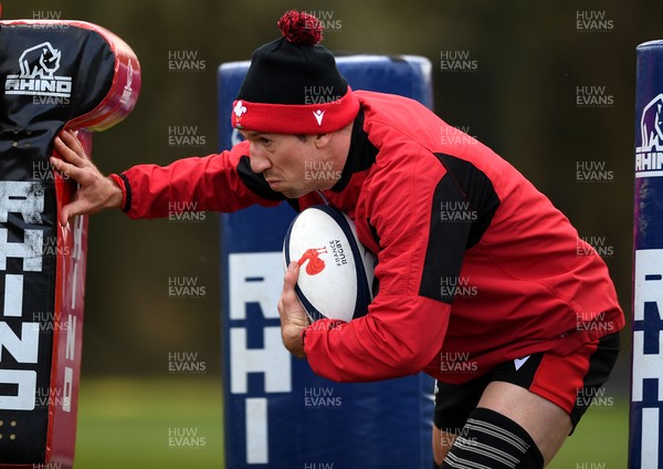 160321 - Wales Rugby Training - Justin Tipuric during training