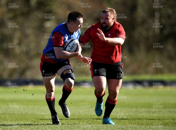 160321 - Wales Rugby Training - Josh Adams during training