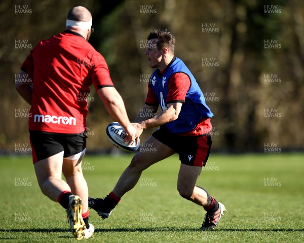 160321 - Wales Rugby Training - Jarrod Evans during training