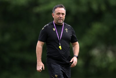 160625 - Wales Rugby Training - Matt Sherratt, Head Coach during training