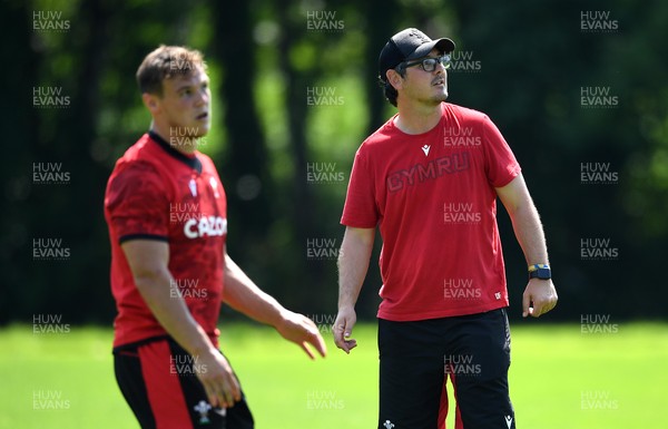 160721 - Wales Rugby Training - Jarrod Evans and Dai Flanagan during training