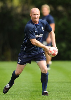 16.08.11 - Wales Rugby Training - Martyn Williams during training. 