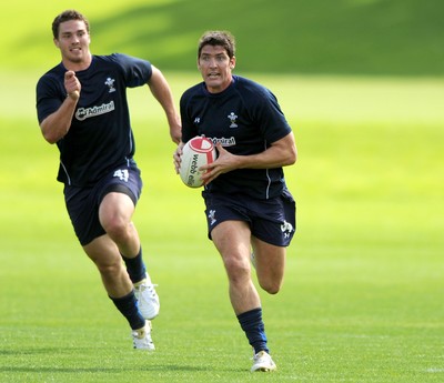16.08.11 - Wales Rugby Training - James Hook during training. 