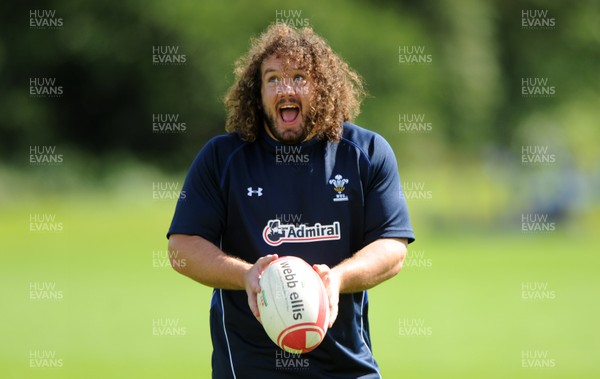 16.08.11 - Wales Rugby Training - Adam Jones during training. 