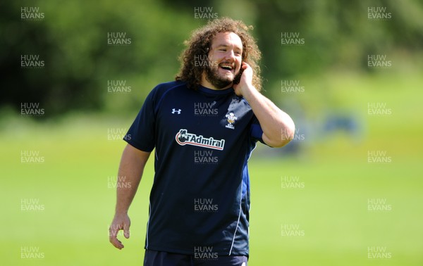 16.08.11 - Wales Rugby Training - Adam Jones during training. 