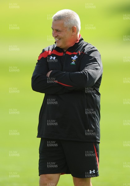 16.08.11 - Wales Rugby Training - Head coach Warren Gatland during training. 