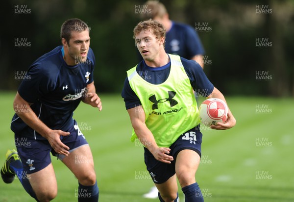 16.08.11 - Wales Rugby Training - Leigh Halfpenny during training. 