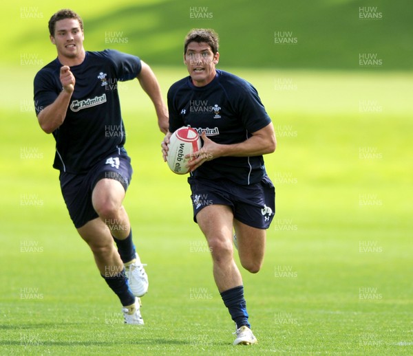 16.08.11 - Wales Rugby Training - James Hook during training. 