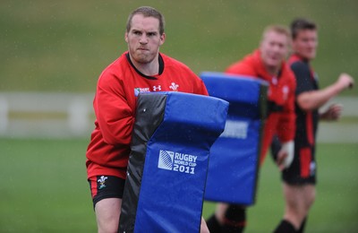15.09.11 - Wales Rugby Training - Gethin Jenkins during training. 