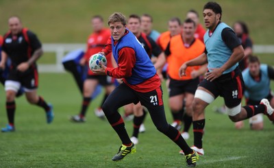 15.09.11 - Wales Rugby Training - Rhys Priestland during training. 