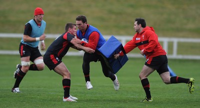 15.09.11 - Wales Rugby Training - George North during training. 