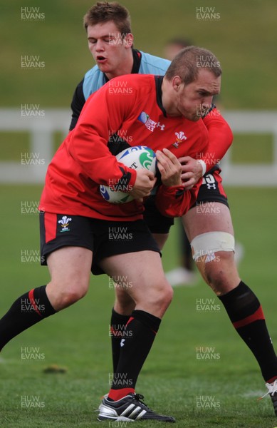 15.09.11 - Wales Rugby Training - Gethin Jenkins during training. 