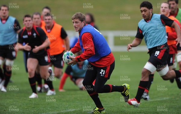15.09.11 - Wales Rugby Training - Rhys Priestland during training. 
