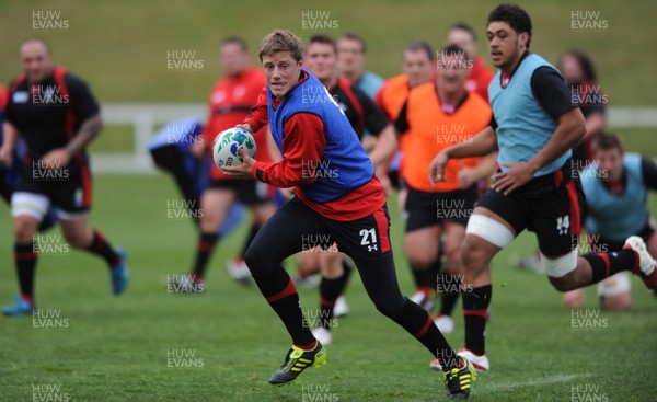 15.09.11 - Wales Rugby Training - Rhys Priestland during training. 