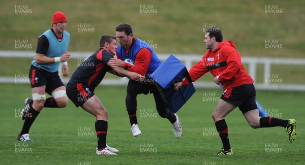 15.09.11 - Wales Rugby Training - George North during training. 