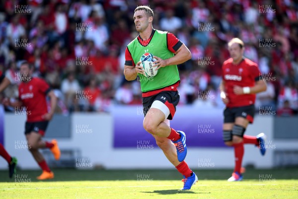 160919 - Wales Rugby Training - George North during an open training session