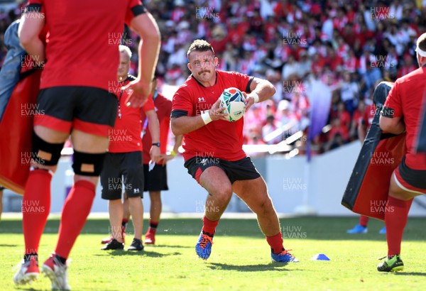 160919 - Wales Rugby Training - Dillon Lewis during an open training session