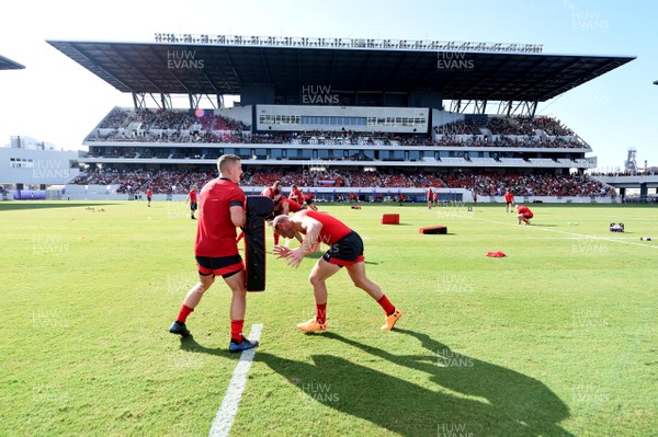 160919 - Wales Rugby Training - A general view of KS Stadium in Kitakyushu during an open training session