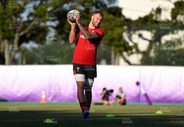 161019 - Wales Rugby Training - Ross Moriarty during training