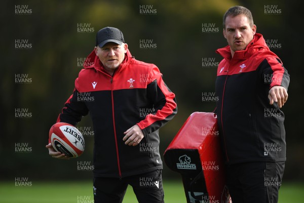 161020 - Wales Rugby Training - Neil Jenkins and Gethin Jenkins during training