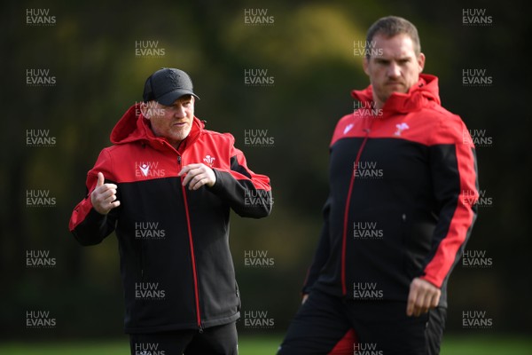 161020 - Wales Rugby Training - Neil Jenkins and Gethin Jenkins during training