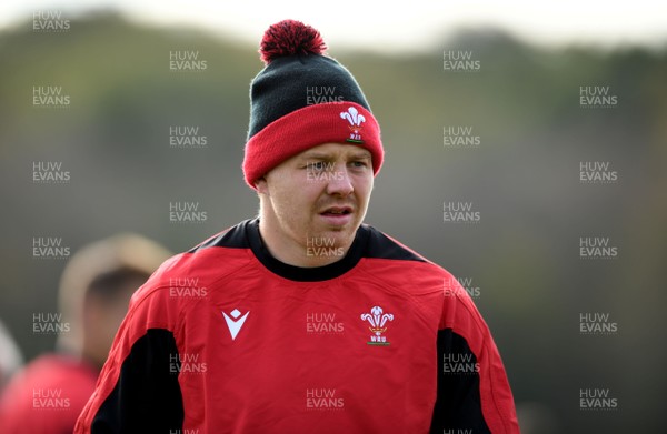161020 - Wales Rugby Training - James Davies during training