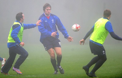 16.11.10 - Wales Rugby Training - Ryan Jones during training. 