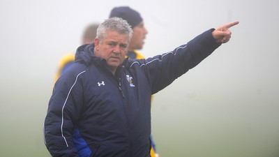 16.11.10 - Wales Rugby Training - Head coach Warren Gatland during training. 