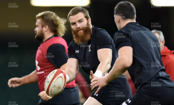 161118 - Wales Rugby Training - Jake Ball during training