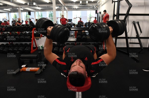 161121 - Wales Rugby Gym Session - Gareth Thomas during a gym session