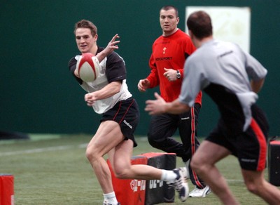 170203 - Wales Rugby Training - Matthew J Watkins training ahead of Wales' Six Nations match against England