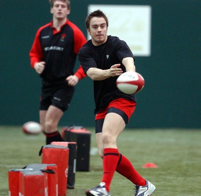 170203 - Wales Rugby Training - Rhys Williams training for Wales ahead of their Six Nations match against England