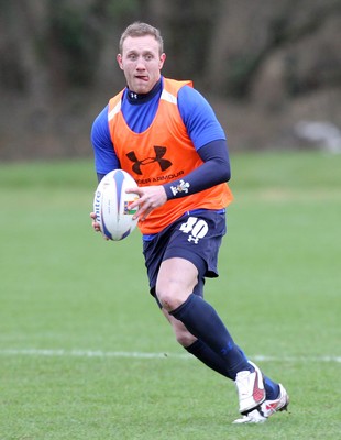 17.02.11 - Wales Rugby Training... Morgan Stoddart. 