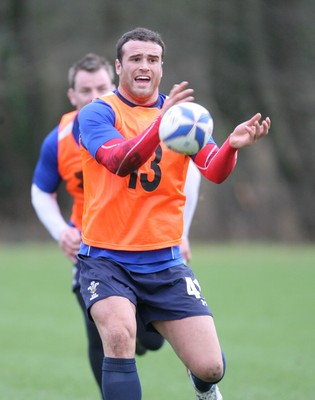 17.02.11 - Wales Rugby Training... Jamie Roberts. 